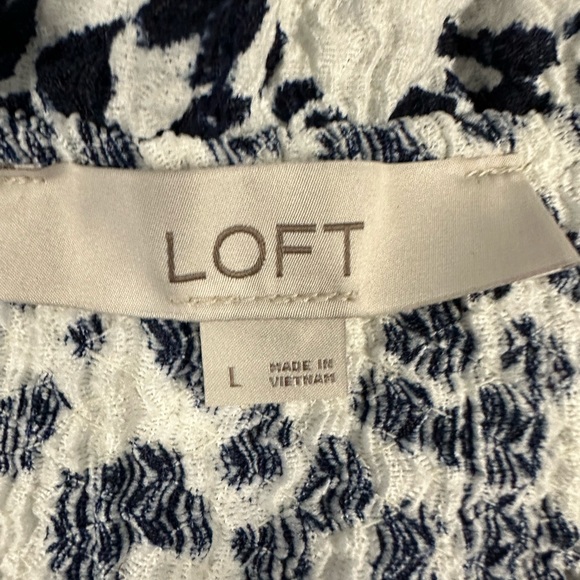 Animal print cheetah blouse (dark navy and white) - Picture 5 of 6